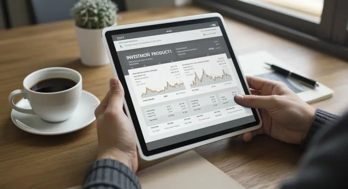 Persona analizando opciones de inversión a corto plazo en una tablet