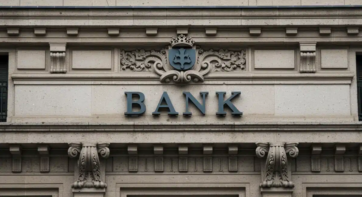Fachada de un edificio bancario en España, símbolo de inversiones seguras