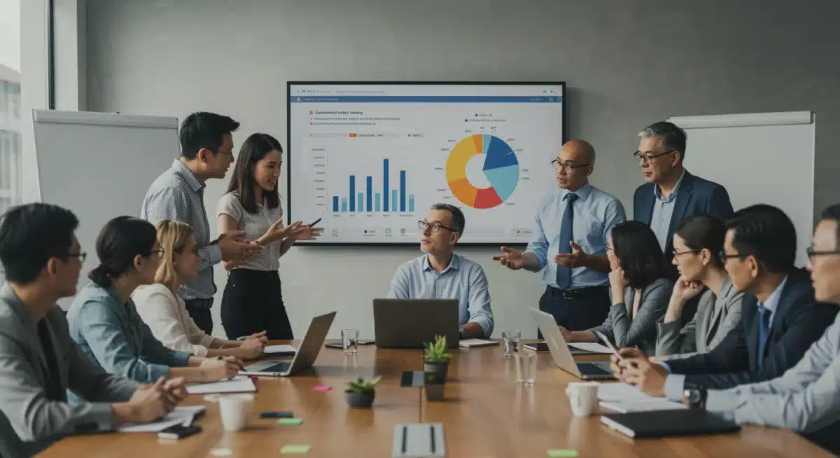 Profesionales y ciudadanos debatiendo sobre las implicaciones de la reforma de pensiones en España.