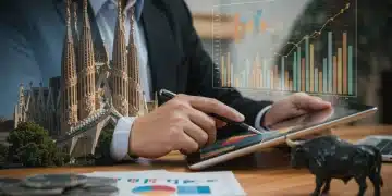 Inversor español analizando estrategias de diversificación para proteger ahorros en 2025.