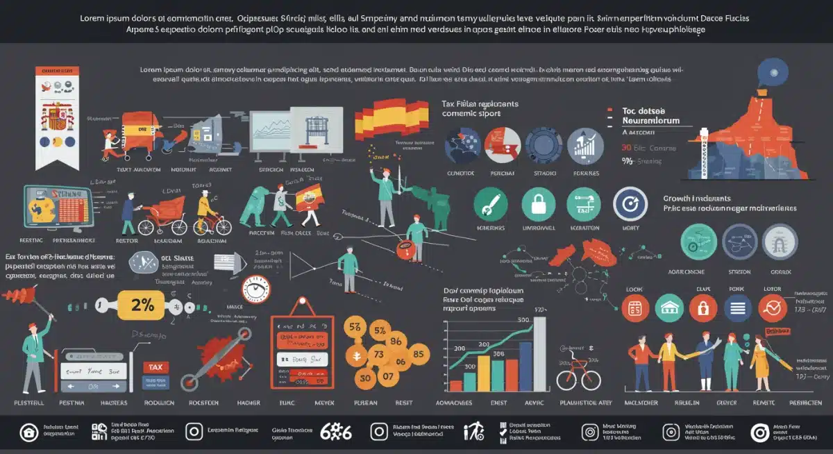 Infografía sobre medidas de consolidación fiscal y reformas económicas para reducir la deuda.