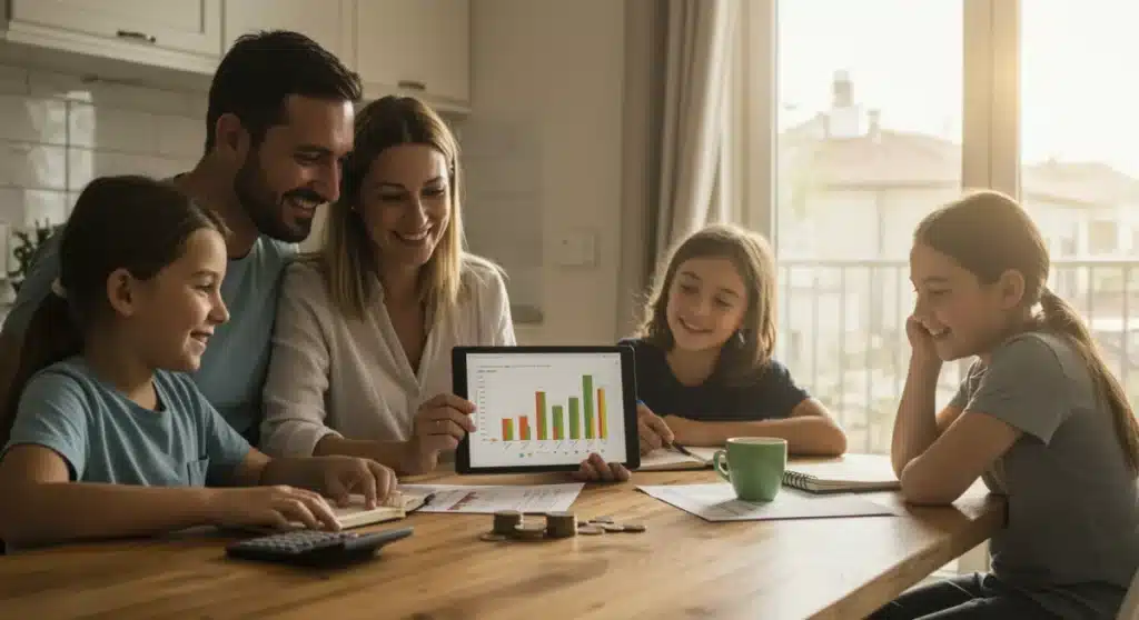 Presupuesto familiar en España: Ahorre 300€/mes en 2025