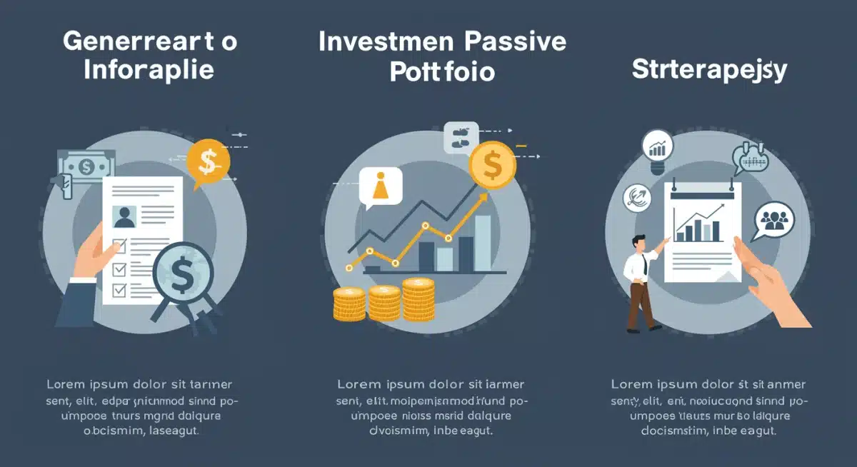 Infografía con estrategias de inversión para generar ingresos pasivos en la jubilación