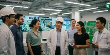 Diverse career starters engaging in modern apprenticeship training