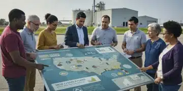 Community leaders discussing new federal waste management regulations for 2025