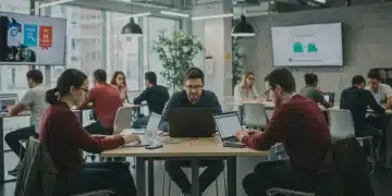 Professionals learning about digital certifications for career advancement in 2025