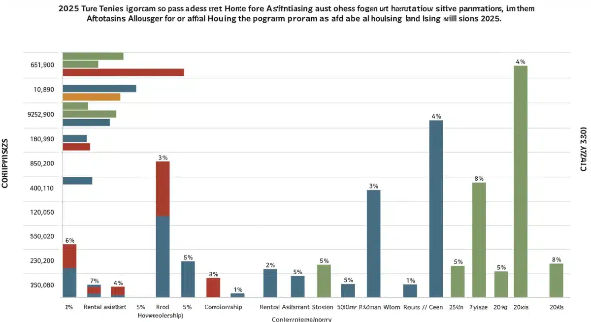 Infographic detailing federal housing funding allocations for 2025 initiatives.
