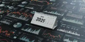 Financial dashboard displaying 2025 economic indicators and recession likelihood analysis