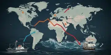 Global economic forces impacting the U.S. economy in 2025, illustrating inflation and geopolitical risks.