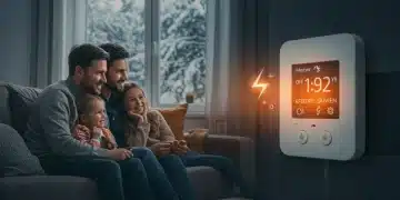 Family staying warm indoors thanks to LIHEAP energy assistance program