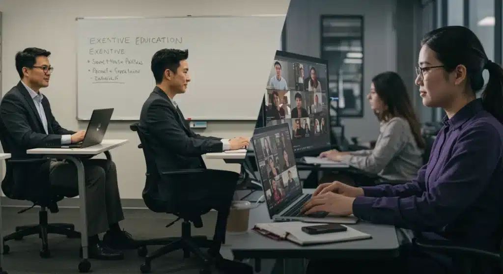 Online vs. In-Person Executive Education ROI in 2025