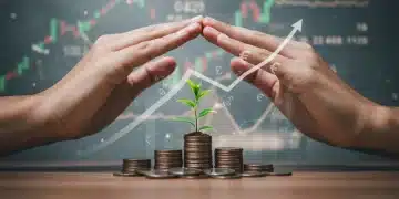 Hands shielding a plant, symbolizing protection of purchasing power against inflation in 2025.