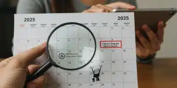 2025 calendar highlighting SSI payment dates and direct deposit information