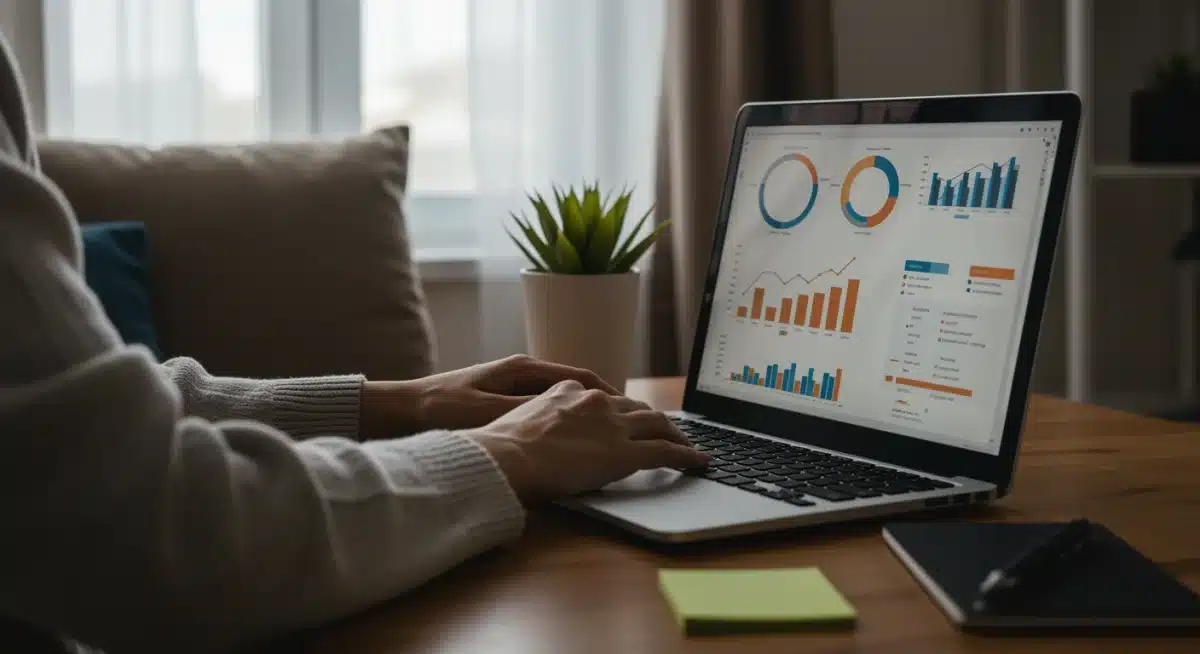 Person learning online, acquiring new skills for career advancement.