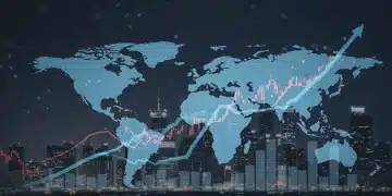 Global supply chain network with rising US manufacturing graph