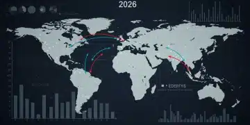 Global trade routes shifting due to new policies, showing import export changes
