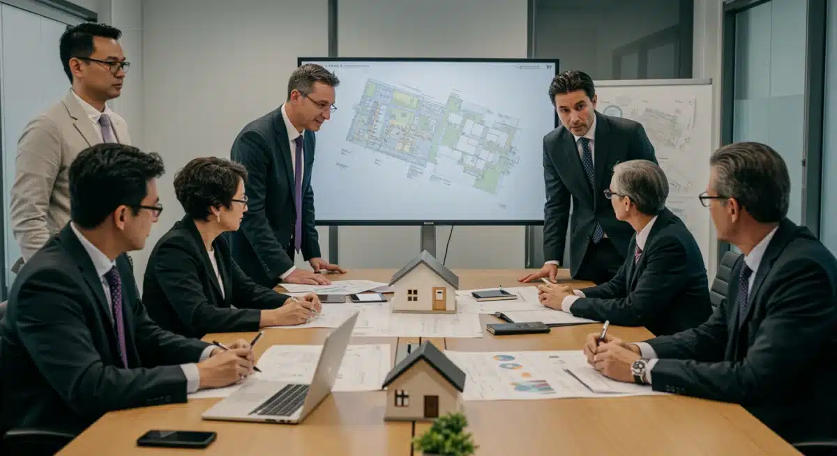 Policymakers and community leaders discussing affordable housing initiatives