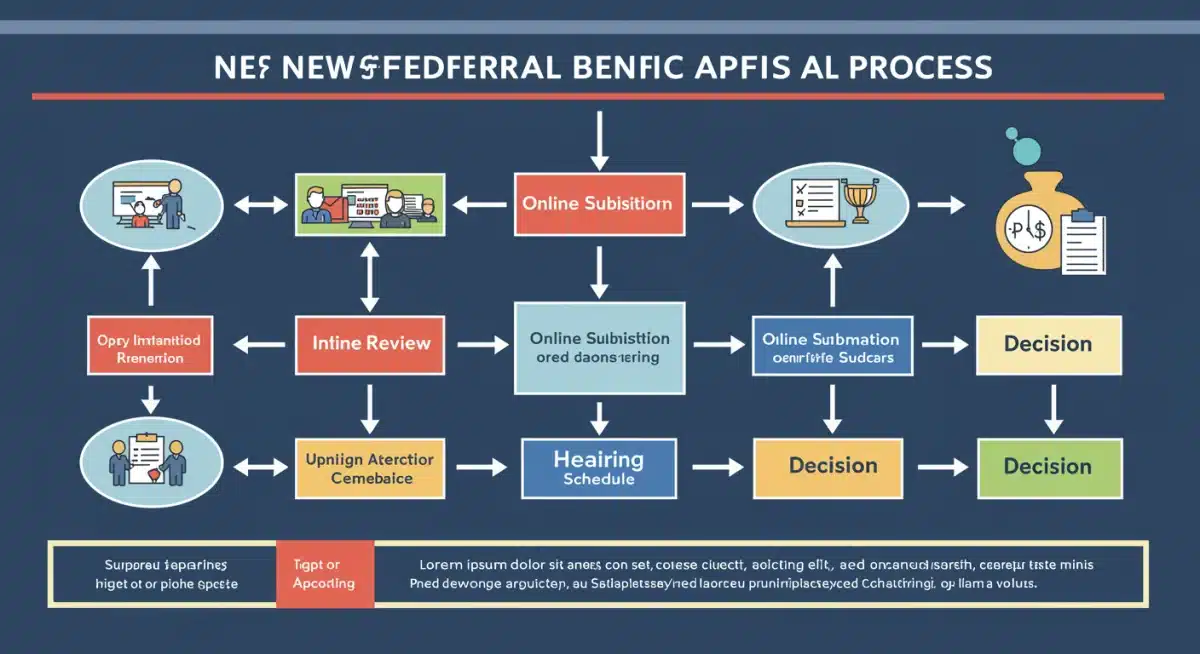 Infographic detailing the simplified federal benefits appeal process for 2026.