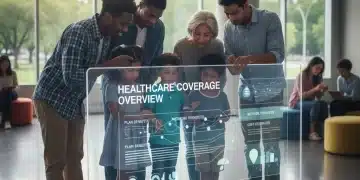 Diverse individuals reviewing Medicaid expansion 2026 information on a screen