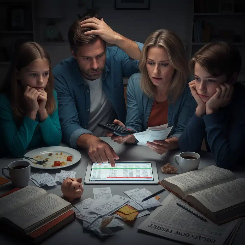 Family budgeting worriedly due to 2026 inflationary pressures