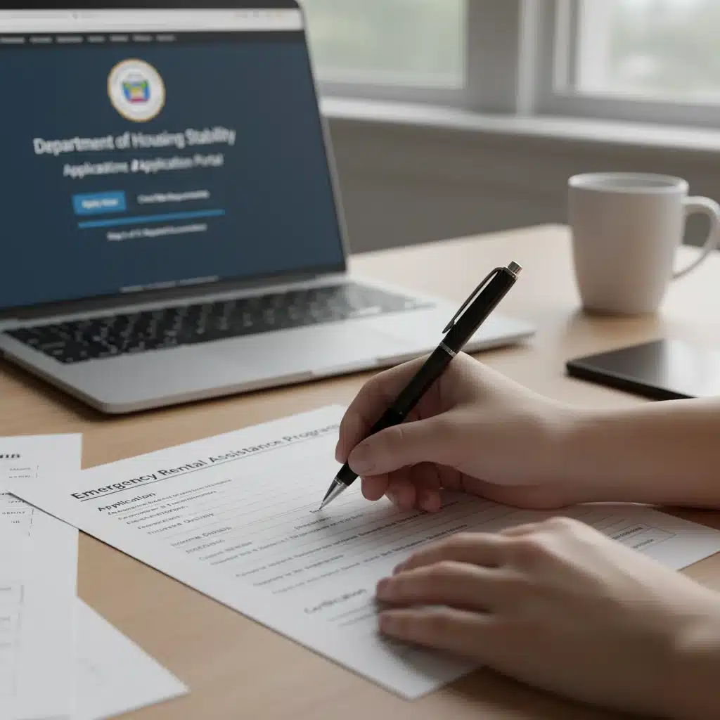 Person applying for Emergency Rental Assistance 2026 online