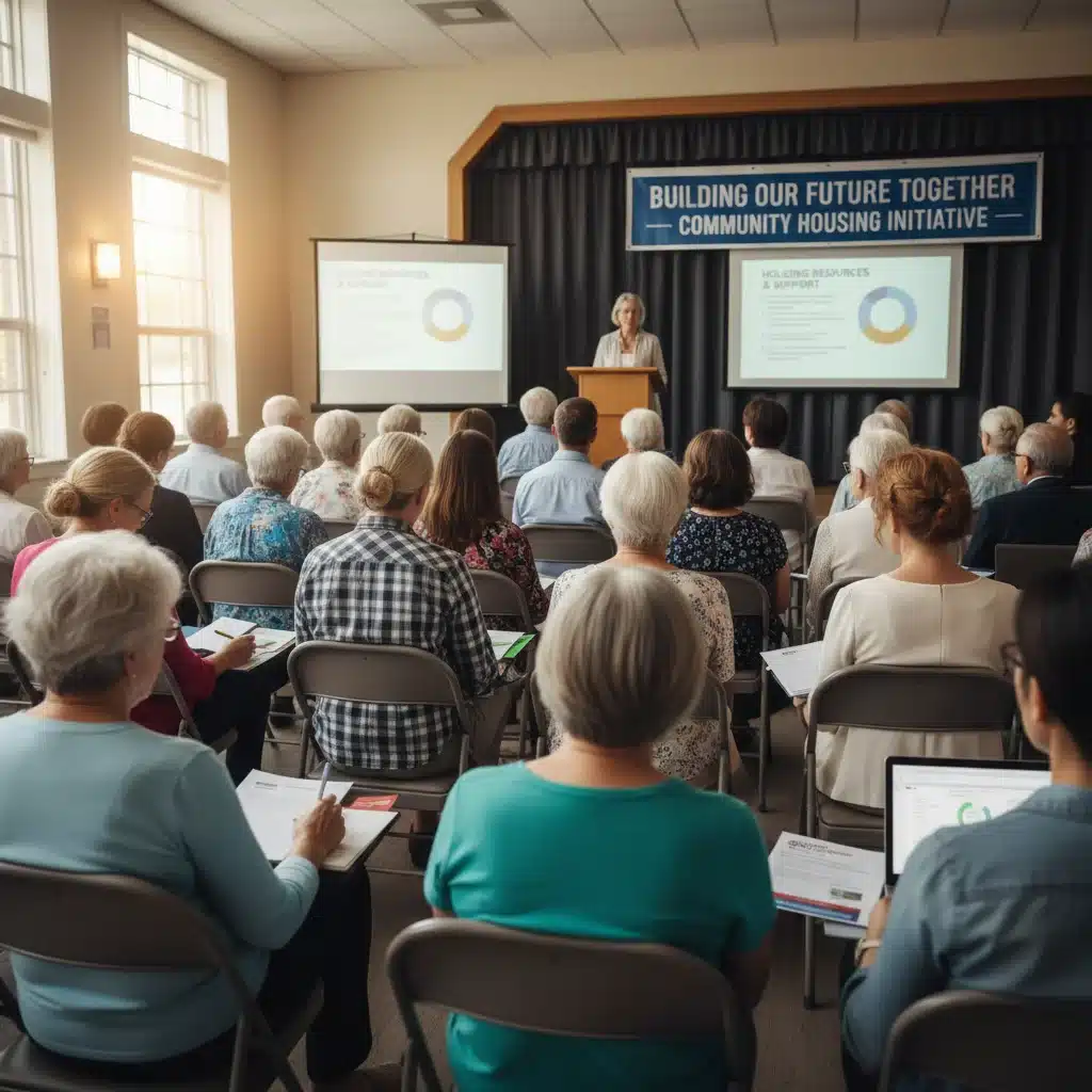 Community members attending housing assistance workshop, learning about Section 8.